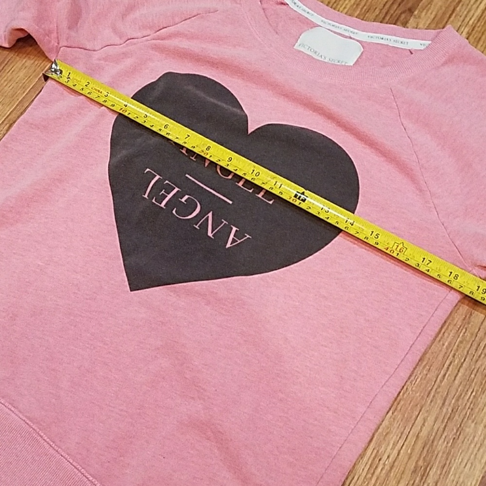 Faded Victoria Secret Angel Crew Neck Sweatshirt - Picture 6 of 8